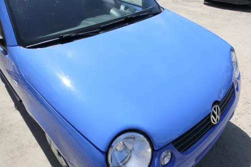 VW Lupo Motorhaube KLappe vorne grau blau LR5A softblau Frontklappe Haube (175479)