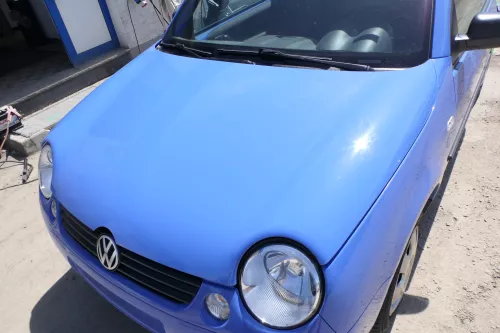 VW Lupo Motorhaube KLappe vorne grau blau LR5A softblau Frontklappe Haube (175479)