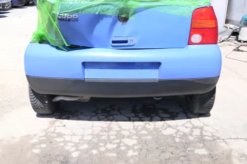 VW Lupo Stoßstange hinten Heckstoßstange Stoßfänger blau LR5A