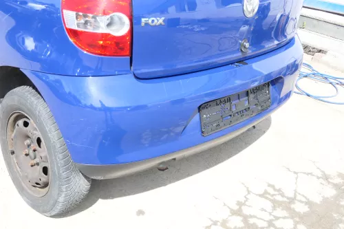 VW Fox 5Z Stoßstange hinten Stoßfänger blau LL5M Heckstoßstange (175504)