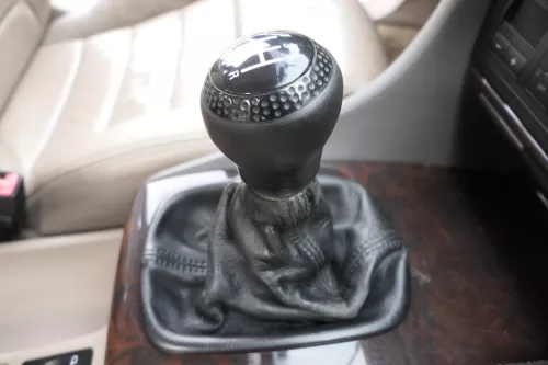 Audi A6 4B Schaltknauf Schaltsack Schaltknüppel original 6-Gang Leder schwarz