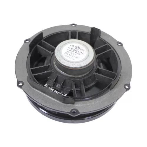 1xVW Golf 5+ 6 Kombi Variant Box Lautsprecher 1KM035454D Tiefton in Tür - vorne (175726)