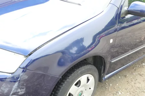 Skoda Fabia 6Y Kotflügel vorne links blau LF5U auch Kombi (175732)