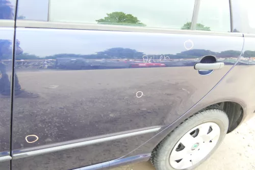 Skoda Fabia 6Y Combi Variant Kombi Tür hinten links blau LF5U ohne Anbauteile (175736)