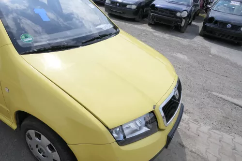 Skoda Fabia 6Y Motorhaube Klappe vorne gelb LF1R vorn     (OHNEgrill!) (175762)