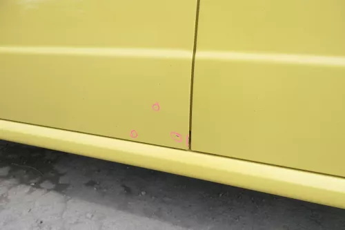 Fabia 6Y Kombi + Limousine Tür vorne links Fahrertür gelb LF1R ohneAnbauteile (175767)