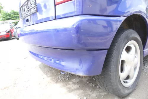 VW Polo 6N Stoßstange hinten 2-geteilte Heckstoßstange LD5D blau Stoßfänger (175891)