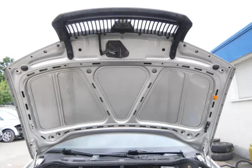 Skoda Fabia 6Y Motorhaube Klappe vorne silber LF7T vorn     (OHNEgrill!) (176021)