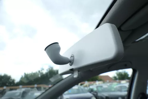 Skoda Fabia 6Y Spiegel Innen Innenspiegel Rückspiegel grau