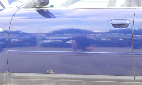 Audi A6 4B C5 Tür nur Türblatt vorne links Fahrertür blau LZ5K - Rost