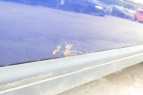 Audi A6 4B C5 Tür nur Türblatt vorne links Fahrertür blau LZ5K - Rost (176050)