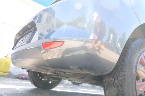 Seat Ibiza 6L Stoßstange Heckstoßstange hinten grau LS7Z facelift (176085)