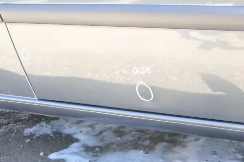 Seat Ibiza 6L Tür Fahrertür 2/3-Türer vorne rechts grau LS7Z ohne Anbautei (176099)