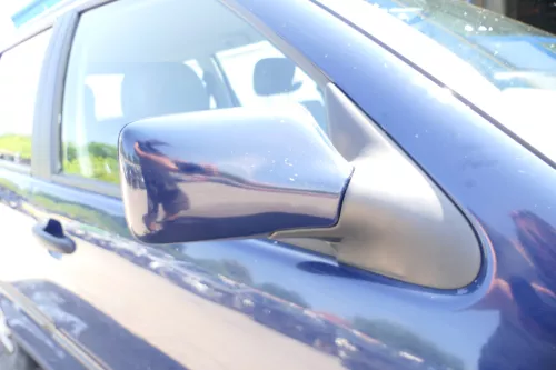 Seat Ibiz 6K Spiegel Außenspiegel Glas rechts außen mechanisch blau LA5E +Glas