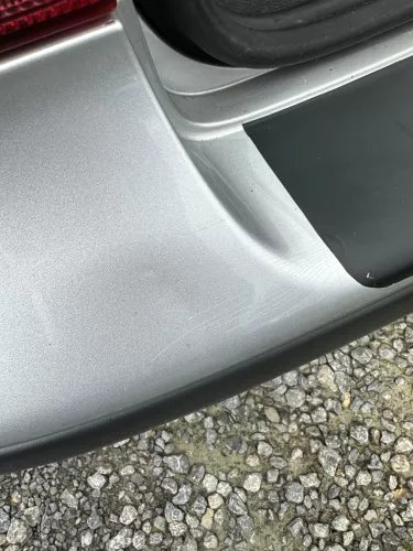 VW Golf 4 Limousine Stoßstange hinten Heckstoßstange Stoßfänger silber LA7W (176163)