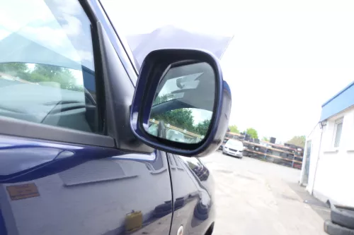 Skoda Fabia 6Y elektrisch Spiegel Außenspiegel rechts mit Glas blau LF5U (176189)