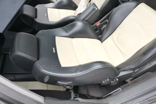 Q805 A3 8L Sitz Sitze vorne links + rechts +hinten Ledersitz Kopfstützen (176205)