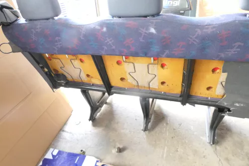 VW Crafter 2E Sprinter 901 902 Sitze hinten Sitz Rückbank 3-er mit Gurt (176236)