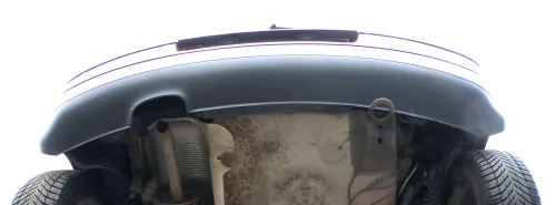 VW Polo 9N 9N3 Stoßstange Heckstoßstange hinten rot LC3R Einparkhilfe PDC (176359)