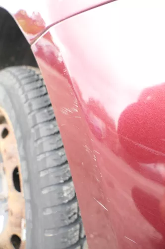 VW Polo 9N 9N3 Stoßstange Heckstoßstange hinten rot LC3R Einparkhilfe PDC (176359)