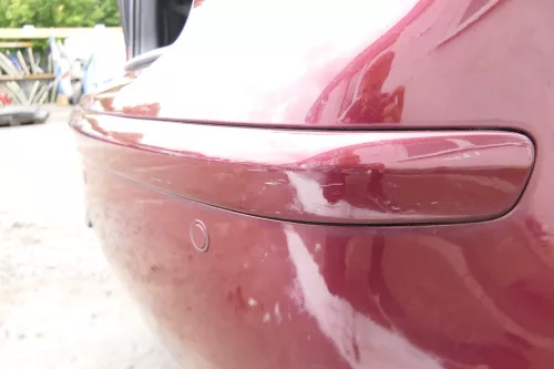 VW Polo 9N 9N3 Stoßstange Heckstoßstange hinten rot LC3R Einparkhilfe PDC (176359)