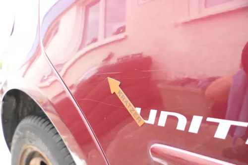 VW Polo 9N 9N3 Tür hinten rechts 4/5-Türer rot LC3R - ohne Anbauteile (176367)