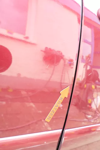 VW Polo 9N 9N3 Tür hinten rechts 4/5-Türer rot LC3R - ohne Anbauteile (176367)