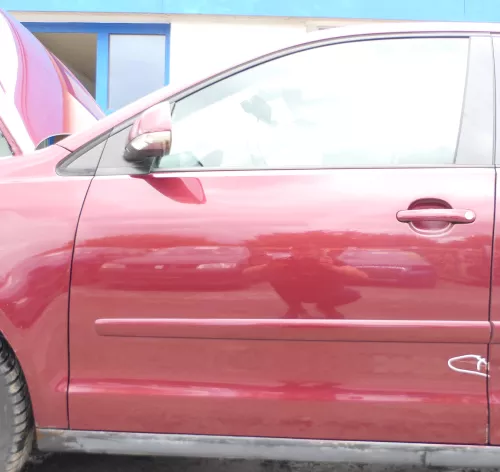 VW Polo 9N 9N3 Tür vorne links Fahrertür 4/5-Türer rot LC3R ohneAnbauteile