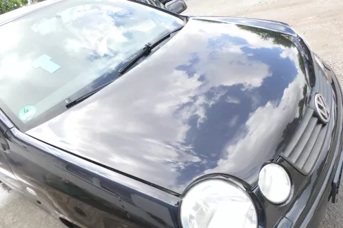 VW Polo 9N Motorhaube Klappe Haube vorne schwarz LC9Z bis ca. Bj. 2004 (176395)