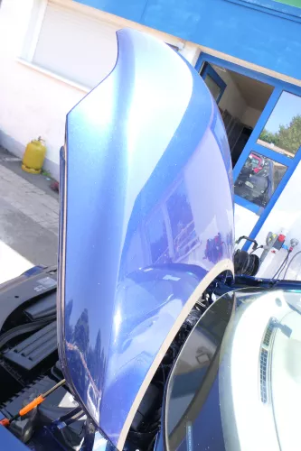 VW Golf 6 5M 521 Plus Motorhaube Haube Klappe vorne blau LD5Q (176479)