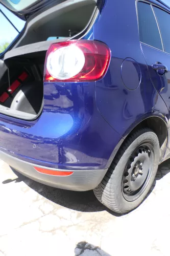 Golf 5 5M1 Plus Stoßstange hinten Heckstoßstange Stoßfänger blau LD5Q PDC (176487)