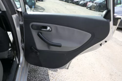 1x Ibiza 6L Türverkleidung Verkleidung Tür hinten rechts 4/5-Türer schwarz grau