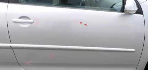 Golf 5 V 1K Tür nur Türblatt vorne rechts Beifahrertür 2/3-Türer silber LA7W