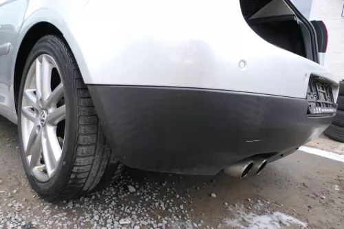 VW Golf 5 1K Limousine Stoßstange hinten Heckstoßstange silber LA7W PDC (176944)