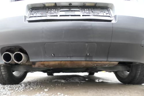 VW Golf 5 1K Limousine Stoßstange hinten Heckstoßstange silber LA7W PDC (176944)