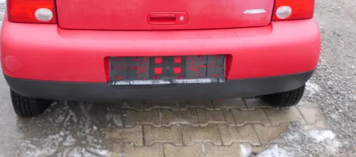 VW Lupo Stoßstange hinten Heckstoßstange Stoßfänger rot LP3G (177055)