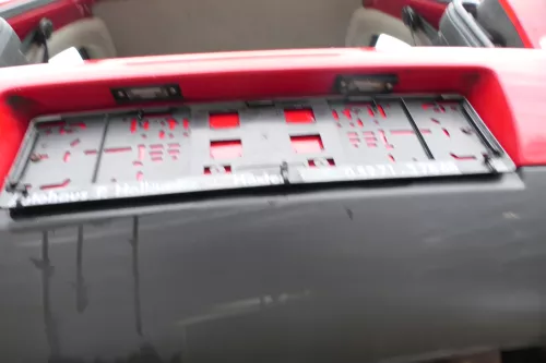 VW Lupo Stoßstange hinten Heckstoßstange Stoßfänger rot LP3G (177055)