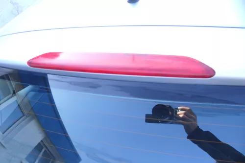 VW Polo 9N3 Fun Heckklappe Kofferraumklappe Klappe hinten Scheibe silber LA7W (177161)