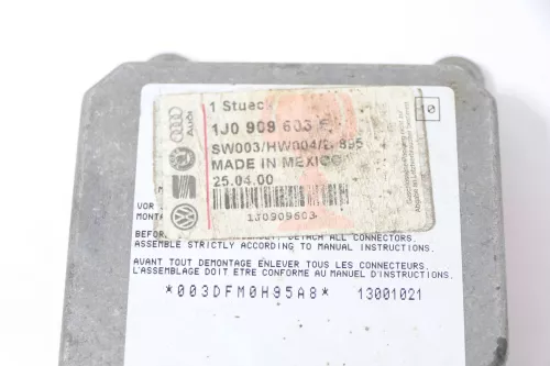 VW Polo 6N Lupo Arosa Steuergerät Airbag Airbagsteuergerät 1J0909603 1J0909603F (177195)