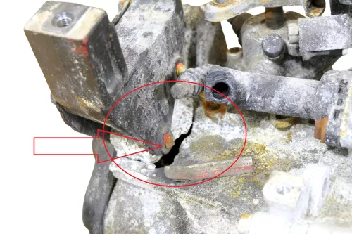 Polo 6R Getriebe KFK / MZL 1.6 TDI von CAYA Start-Stopp -DEFEKT -Halter abgeriss