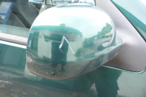 Golf 4 Bora elektrischer Spiegel vorne rechts Außenspiegel grün LC6M Glas (177638)