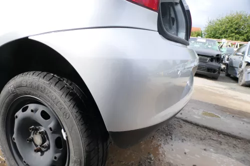 VW Fox 5Z Stoßstange hinten Stoßfänger silber LA7W Heckstoßstange Bilder!! (177670)