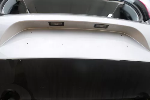 VW Fox 5Z Stoßstange hinten Stoßfänger silber LA7W Heckstoßstange Bilder!! (177670)