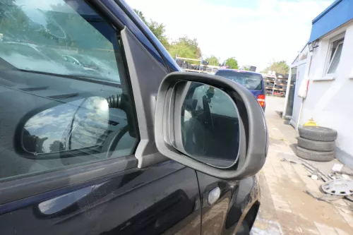 VW Fox 5Z manueller Spiegel Außenspiegel + Glas rechts schwarz LC9Z mechanisch (177682)