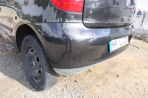 VW Fox 5Z Stoßstange hinten Stoßfänger schwarz LC9Z Heckstoßstange (177685)