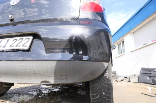 VW Fox 5Z Stoßstange hinten Stoßfänger schwarz LC9Z Heckstoßstange (177685)