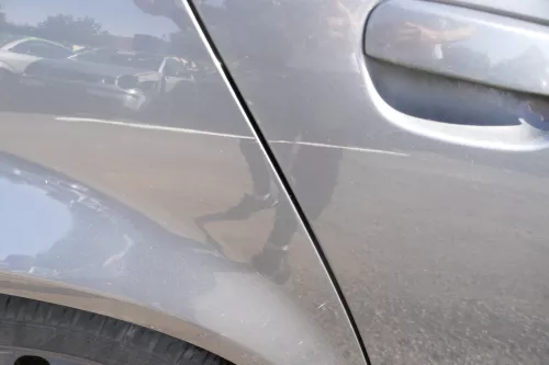 Audi A4 B6 8E Rahmen + Türblatt Tür hinten rechts grau LX7Z   Limousine (177703)