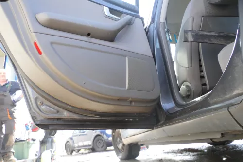 1x A4 8E B6 Türverkleidung Verkleidung Tür hinten links swing dunkelgrau (177706)