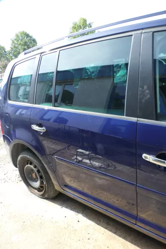 VW Touran 1T 1T3 Tür hinten rechts blau LB5N - ohne Anbauteile (177783)