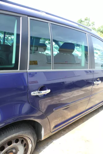 VW Touran 1T 1T3 Tür hinten rechts blau LB5N - ohne Anbauteile (177783)